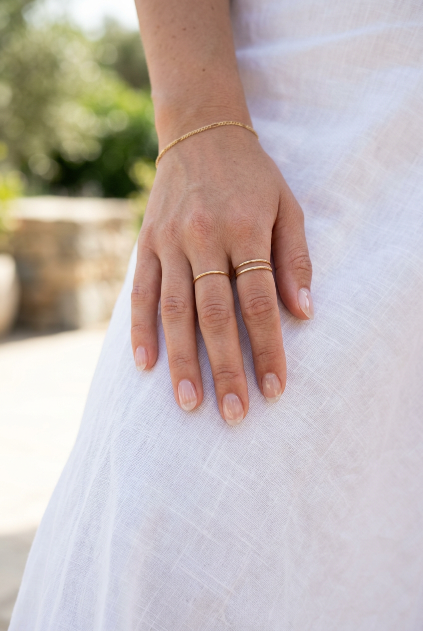 Short oval summer nails 2026: Crystal Clear Jelly Oval - clean, glossy, transparent gel.